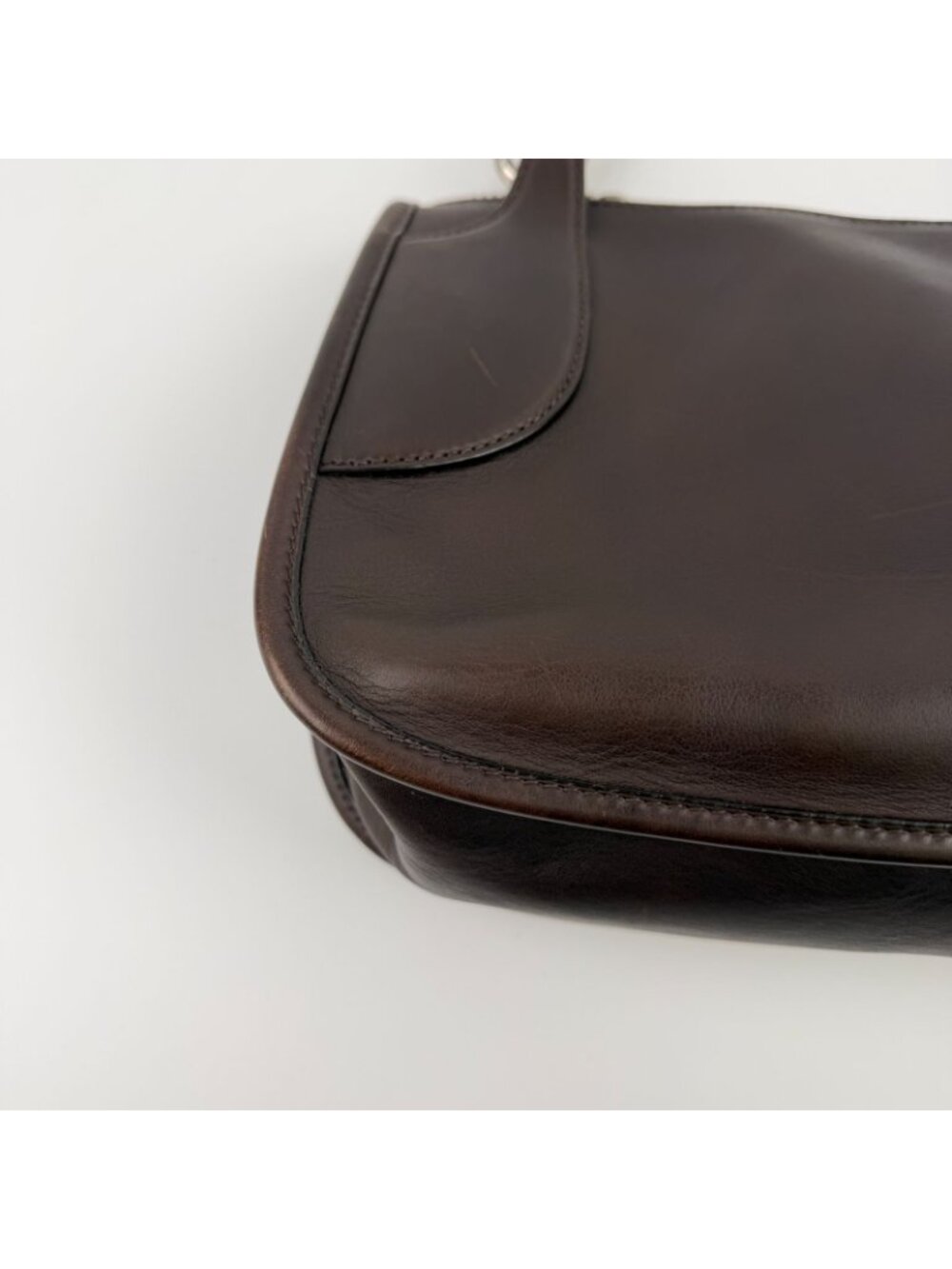 Prada Shoulder Bag Brown Leather Vintage - Picture 7 of 15